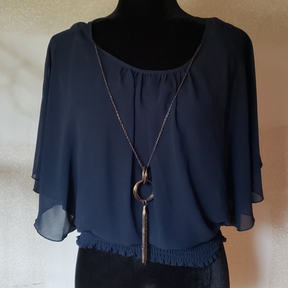 A. Byer Tops - NWT A. Byer Flutter Sleeve Top